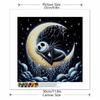 5D DIY Diamond Painting Decorative Skeleton and The Moon Full Round Drill Scenery Diamond Embroidery Cross Stitch Kits Home Decor Gift