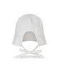 Bajal Va Curved Oval Metal Bonnet Hat White