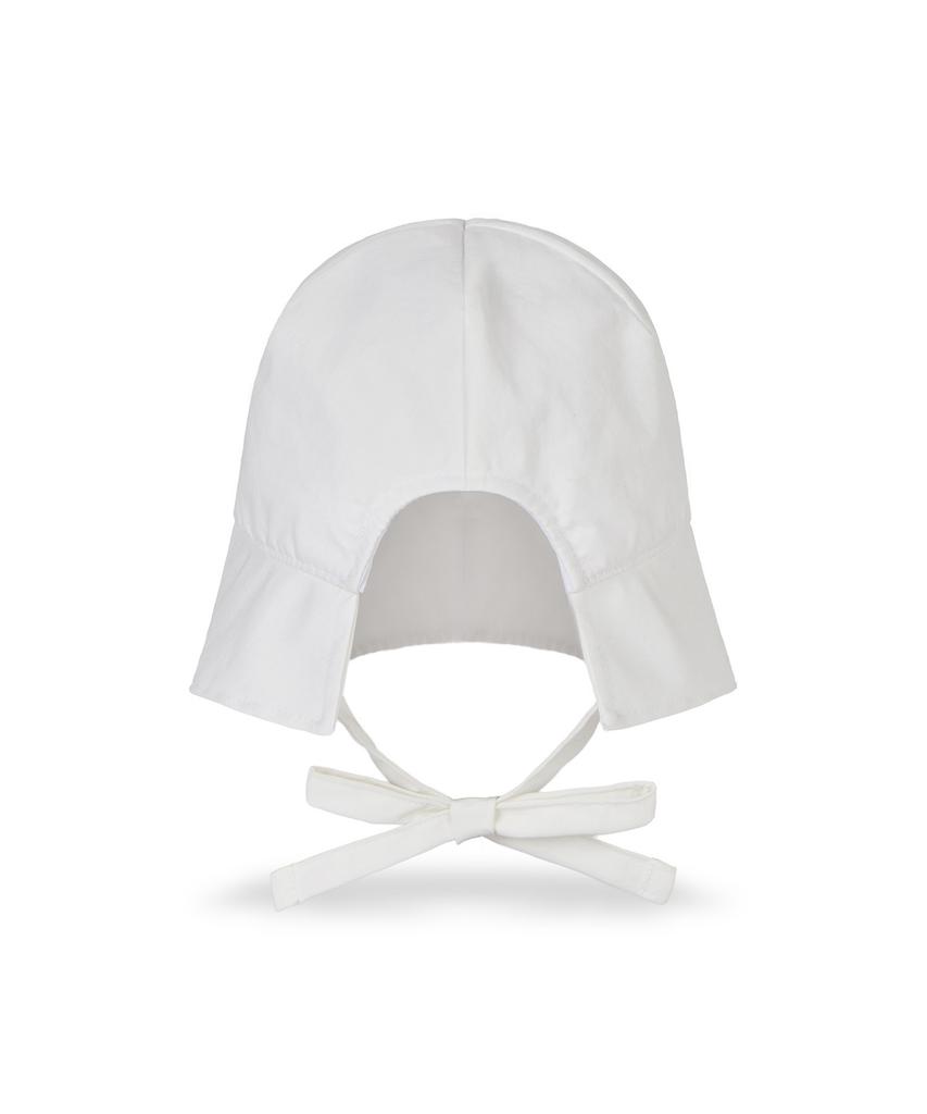 Bajal Va Curved Oval Metal Bonnet Hat White