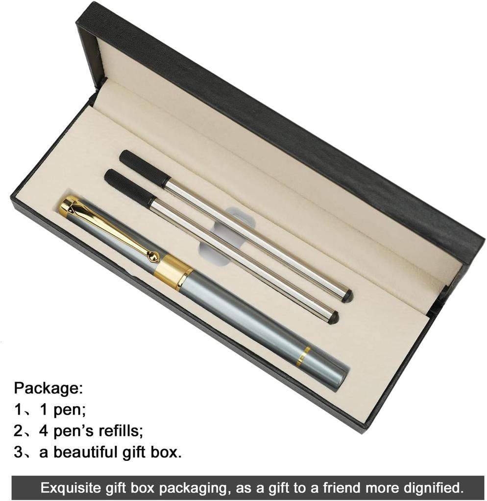 Roseelf Luxury Ballpoint Stylish and Popular Gift Set with Black Line Perfect Gift Set for Men and Professional Nice Ballpoint Elegant Gift