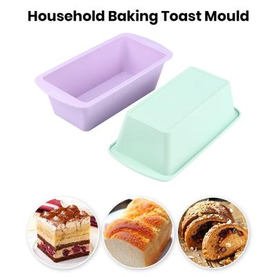 1/4 Adet Tost Kalıbı Yapışmaz Silikon Somun Kalıbı Isıya Dayanıklı Ekmek Kalıbı Dikdörtgen Pişirme Kalıbı Ev Mutfağı için