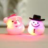Colorful Glow In The Dark Christmas Cartoon Soft Rubber Rings For Kids Parties