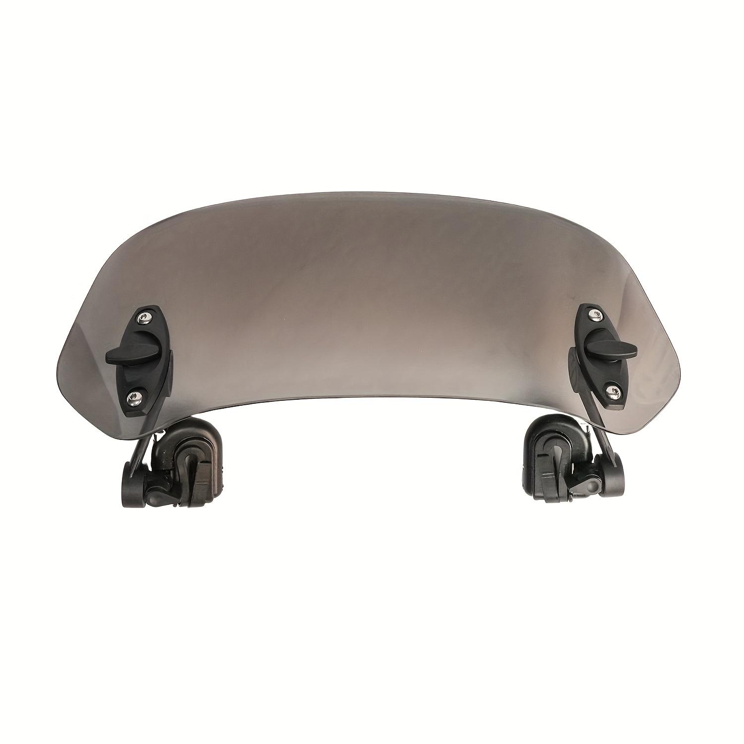 

Регулируемый накладной удлинитель ветрового стекла мотоцикла с серым стеклом - Прочный пластик, аэродинамичный дизайн для мотоциклов Kawasaki, Yamaha, Ducati темно-серого