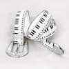 Graffiti Piano Key Note Belt Adjustable Waist Belt Vintage Dress Jeans Belt  Streetwear