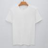 Long Velvet Cotton T-shirt Short-sleeved Men's Casual Solid Color Round Neck T-shirt Men