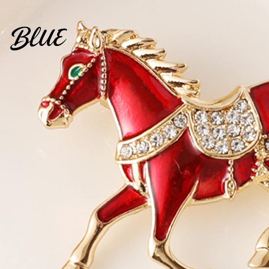 Equestrian Fashion Accessory 1/4Pcs Horse Brooch Alloy Enamel Pin