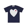 Comme des Garçons PLAY (WMNS) COMME Des GARCONS PLAY Large Heart Logo Tee 'Navy White' Women's AZ-T183-051-1
