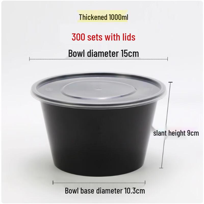 Disposable Round Plastic Meal Prep Containers with Lids