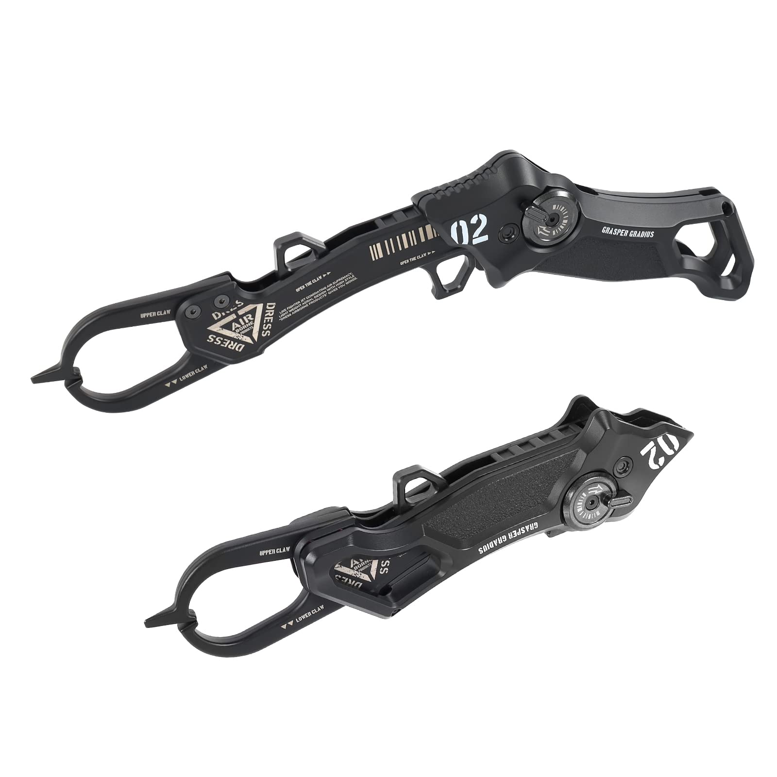 

DRESS Захват для рыбы Grasper Gladius Stealth Black Рыбалка Складной Захват для рыбы Машинная обработка Подсачек Нержавеющая сталь Деформированный Совместимый с КРУПНОЙ РЫБОЙ