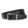 Men's Double-Sided Genuine Leather Belt with Rotating Pin Buckle - Business Casual Style