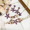 Island style beach starfish vacation four-piece set chain alloy diamond-encrusted bohemian shell jewelry