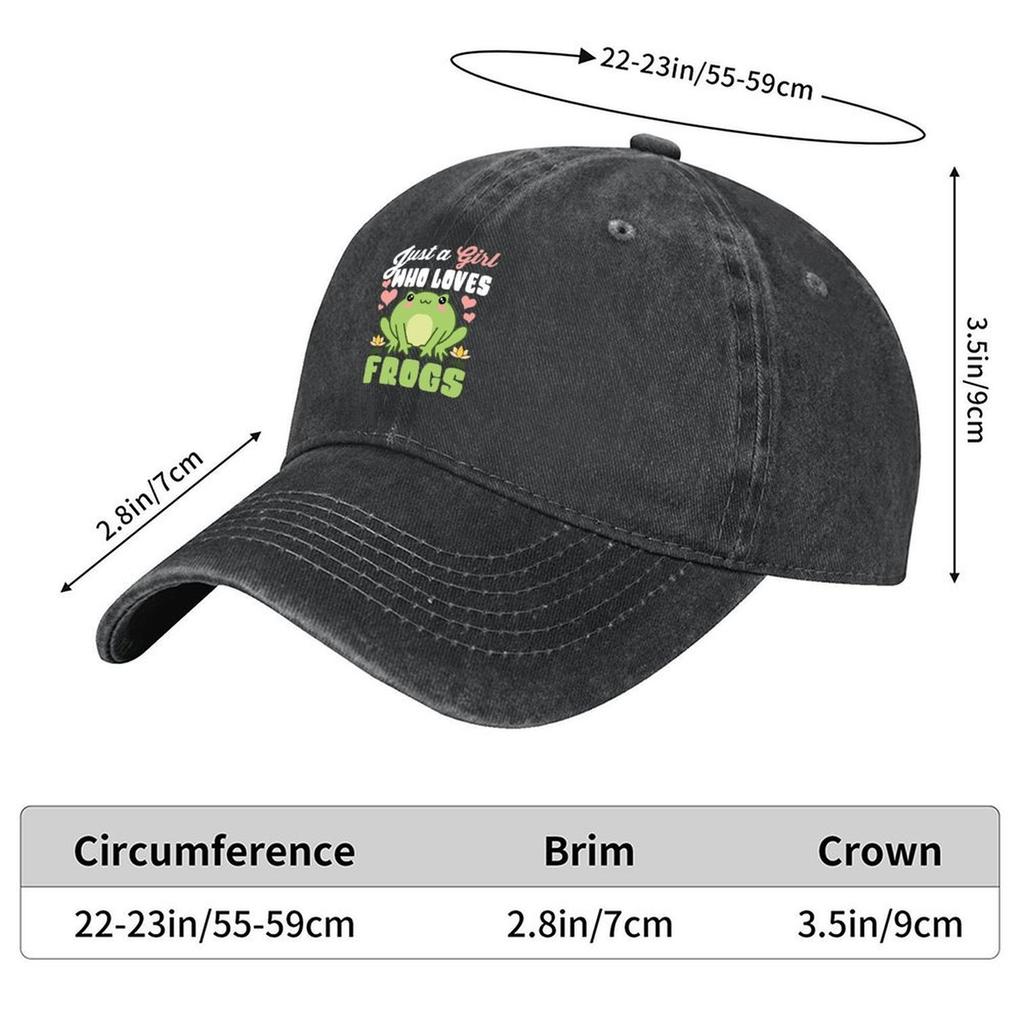 2026 2026 Just A Girl Who Loves Kawaii Frogs Baseball Cap Hat Men |-F-| Thermal Visor Summer Hat Women's Men's
