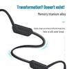 X15 Waterproof IPX8 Wireless Sports Earphones: Black Bone Conduction Bluetooth with Night Running Lights