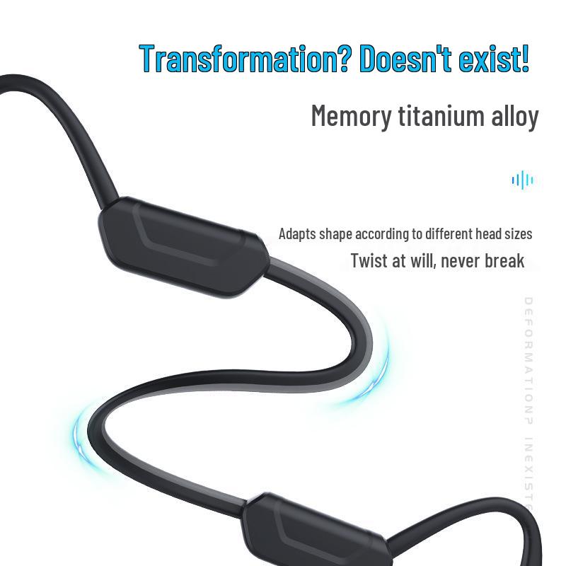 X15 Waterproof IPX8 Wireless Sports Earphones: Black Bone Conduction Bluetooth with Night Running Lights