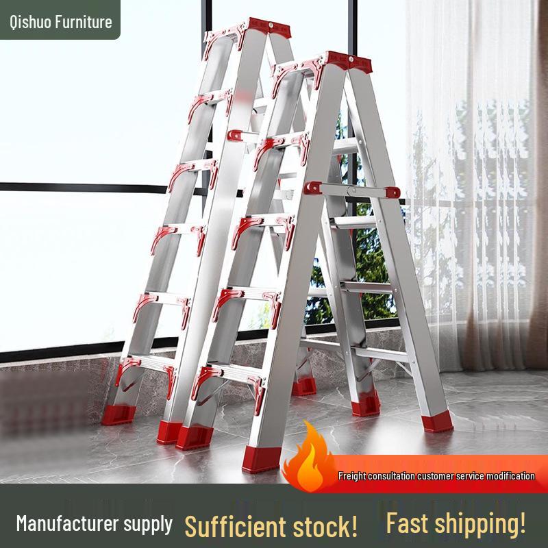 Folding Small Indoor Ladder: Multi-functional A-frame with Non-slip Steps, 2 or 3 Steps