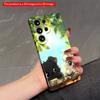 2DFlat Samsung Phone Case Cute Puppies Peeking Through Fence Under Sunlit Leaves Applicable To Galaxy S22 S23 S24 S25ULTRA S26 A12 A13 A14 A15 A16