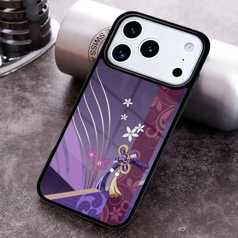 Raiden Shogun Baal Genshin Impact Phone Case for iPhone 17 16 15 Pro Max Air 14 13 12 11 Plus Shockproof Capa Cover
