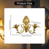 Iron Wall Candle Holder, Minimalist Vintage Design Gold Candlestick, Metal
