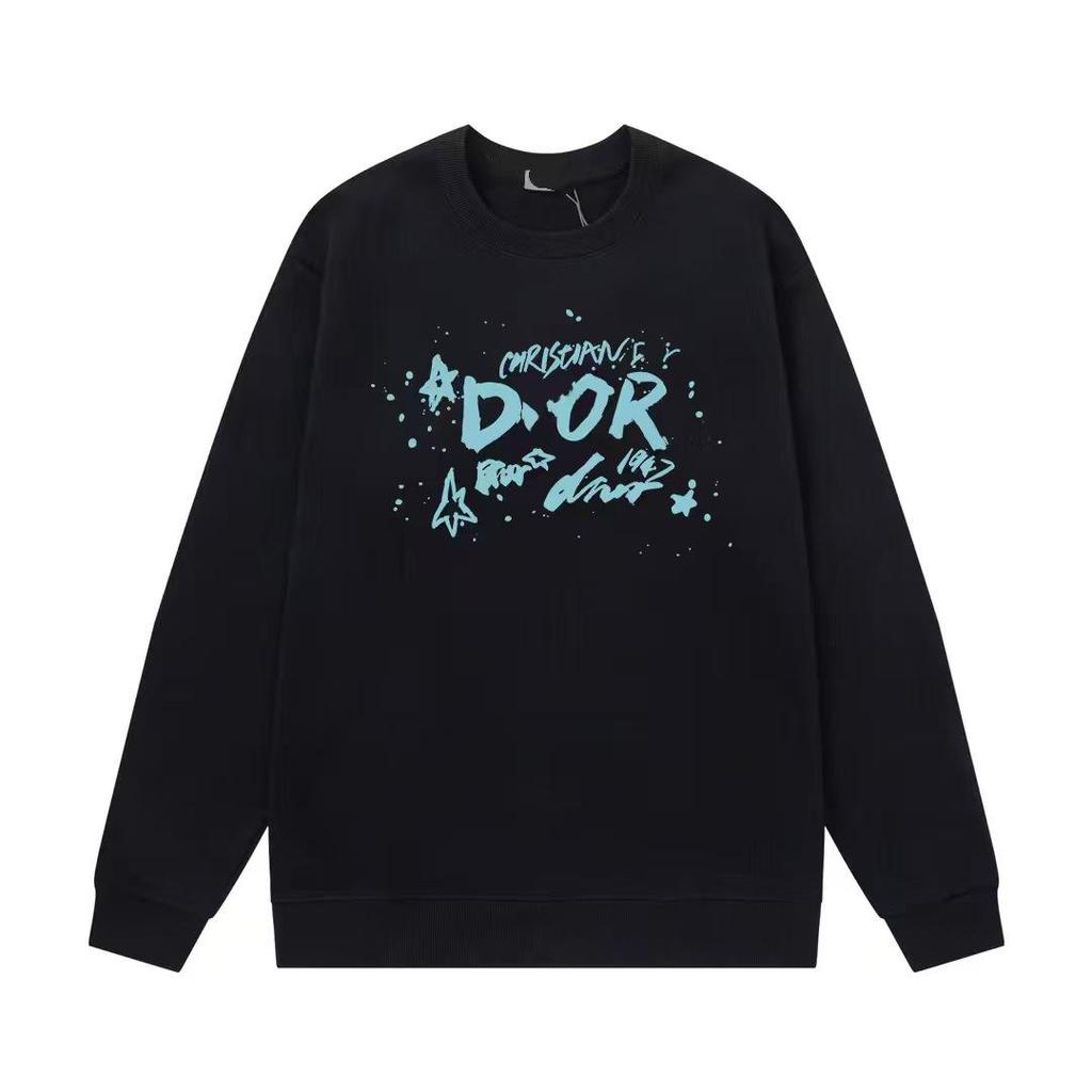 DO Marka Sonbahar/Kış Unisex 420g Harf Baskılı Bisiklet Yaka Kapüşonlu Sweatshirt - Yeni Gelen
