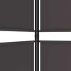 5 Piece Folding Screen In Brown 250 X 180 Cm Fabric