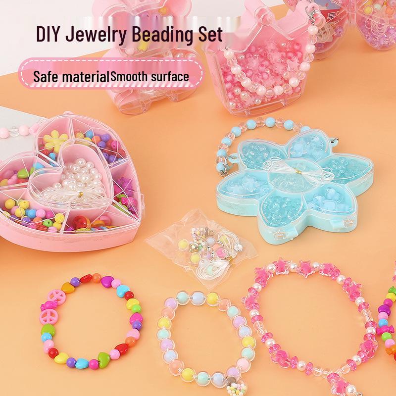 

DIY Jewelry Beading Kit for Kids - Bracelets & Necklaces 19.5×13.8 cm