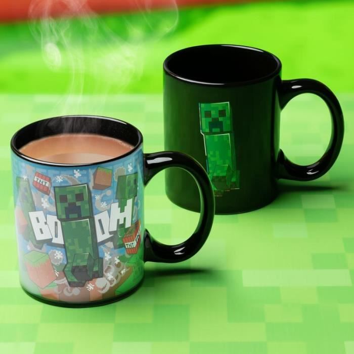 Mug - PALADONE - Minecraft Creeper - Porcelain/Ceramic/Stoneware - Green - Dishwasher Safe