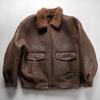 Men's American men's clothing winter lapel G fur integrated thickened short retro old sheepskin jacket