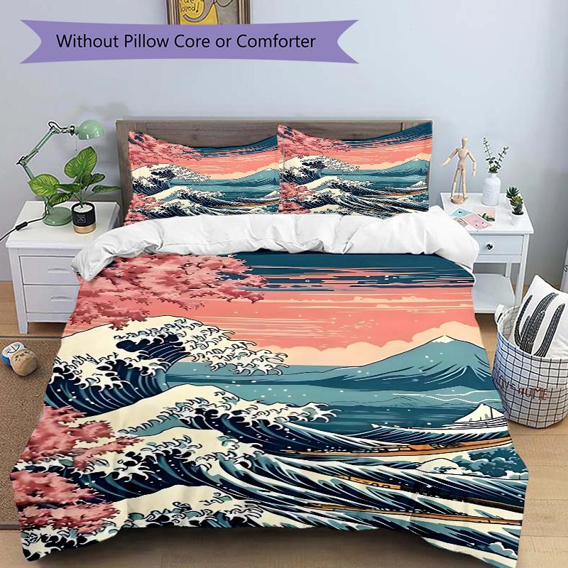 

3pcs Anime Cartoon Design Comforter Set with One Quilt Cover and Two Pillowcases (No Core) - Home Decor, Festival Gift, Polyester Fabric, Suitable for 135x200cm
