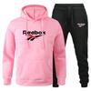 Fashion Printed Sweatshirt Pants Set Men Casual Sports Two-piece Head Thickened