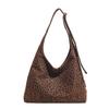 Minimalist Vintage Matte PU Shoulder Bag Women Large Capacity Crossbody Commuter Daily Use