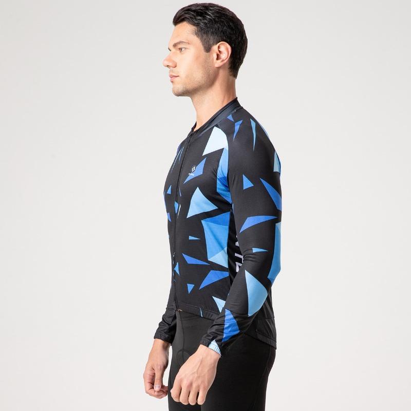 Oddychające koszulki rowerowe Zestaw odzieży rowerowej Szybkie suche męskie ubrania rowerowe z długim rękawem Garnitur nosić rajstopy