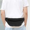 Męska płócienna torba biodrowa do sportów outdoorowych: Jednolity kolor, wielokomorowy, odporny na zużycie, pogrubiony, przenośny portfelik na monety, trzywarstwowa konstrukcja.