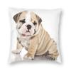 Pet Dog Funny Puppy Floor Pillowcase Living Room Home Decor Nordic English Bulldog Cushion Cover