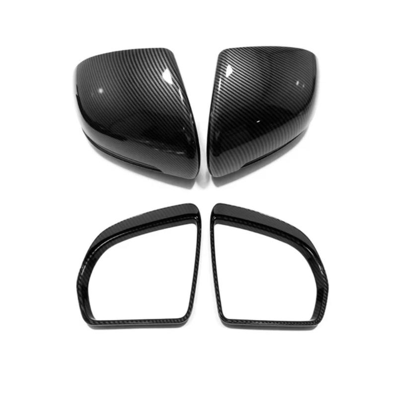 Car Decoration Door Mirror Cover For BYD YUAN PLUS ATTO 3 -2024 Carbon Fiber Black Car Rearview Accessories