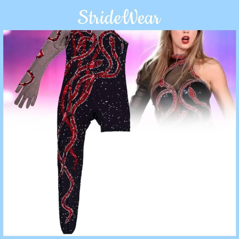 Stylish Taylor Swift Inspired Stage Performance Costume For Women In Polyester Blend