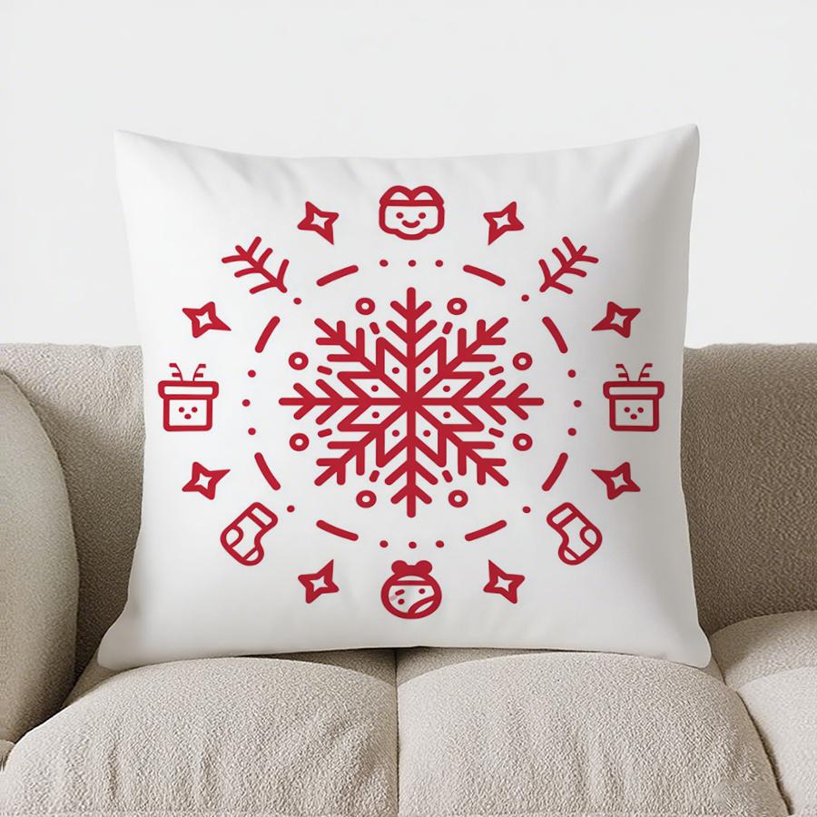 

Домашний Декор Рождественские Ангелы и Подарки Узор Наволочка с Узором Наволочка для Подушки Подходит для Дивана Спальни Автомобиля Наволочка 16x16Inch