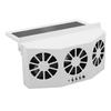 Solar Powered Car Cooler Large Wide Angle 3 Fans Deodorant Energy Saving Car Exhaust Ventilation Fan White
