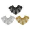 Elegant Beads Lace Collar Patches Adhesive For Wedding Gowns And Evening Dresses