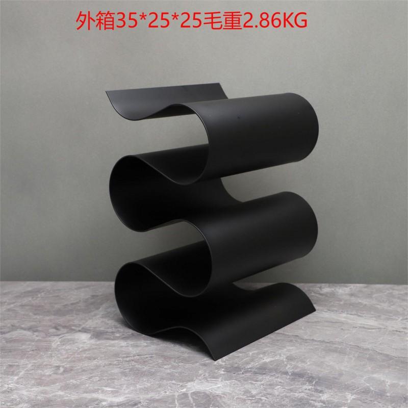 Modern Minimalist S-Shaped Metal Wine Rack