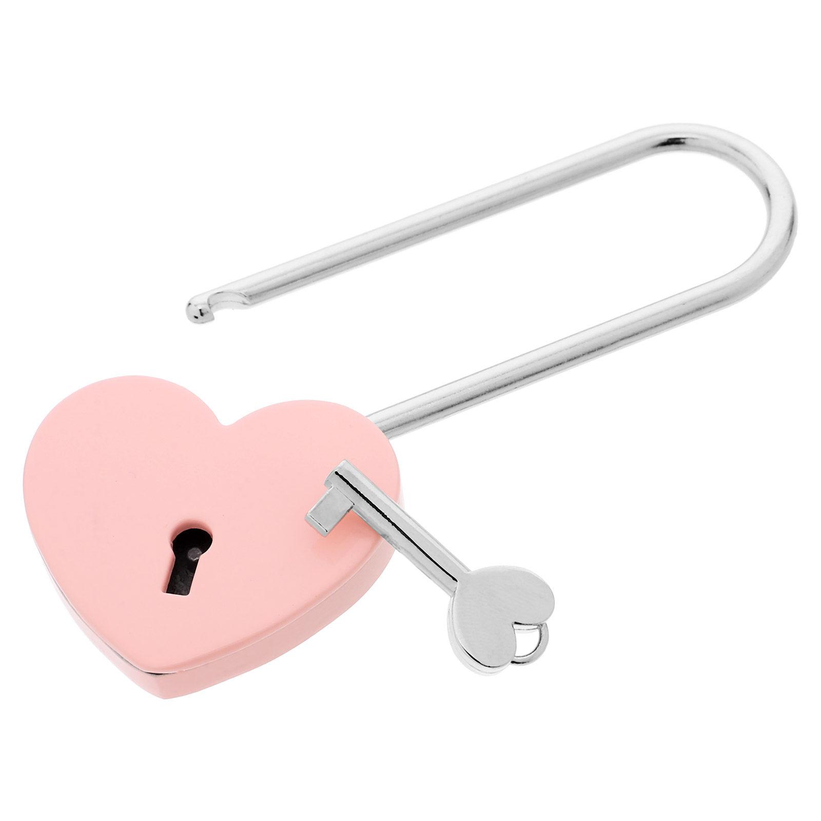 

1Pcs Heart-Shaped Padlock Strong Sturdy Long-Lasting Rustproof Small Size Light Weight for Luggage Suitcase Drawer Cabinet Diary China Mainland