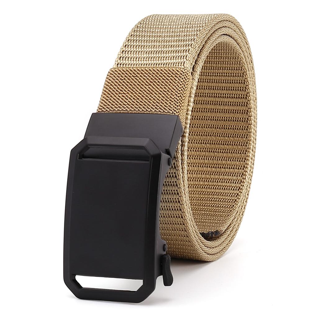 Tactical Belt Men'S Alloy Automatic Buckle Toothless Nylon Belt Casual Overalls With Men'S