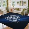 Portsmouth FC Design Crystal Velvet Rug Soft Decorative Mat for Bedroom Entrance