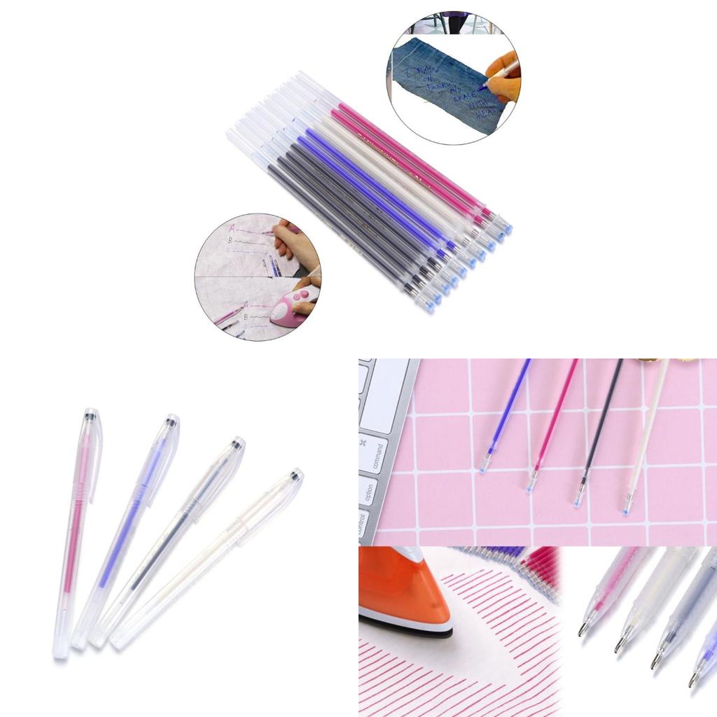 Creative Heat Erasable Fabric Pen Mixed Color Refill Marking Tools High Temperature Disappearing Pen Fabric Marking CN
