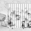 Chinese Style Ink Painting Shower Curtain Landscape Flower Tree Plant Boat Plum Living Room Background Wall Bathroom Screen Hook