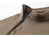 Men's Autumn/Winter Tactical Hoodie - Stand-up Collar, Warm, Loose, Breathable, Solid Color, Plus Velvet, Thickened