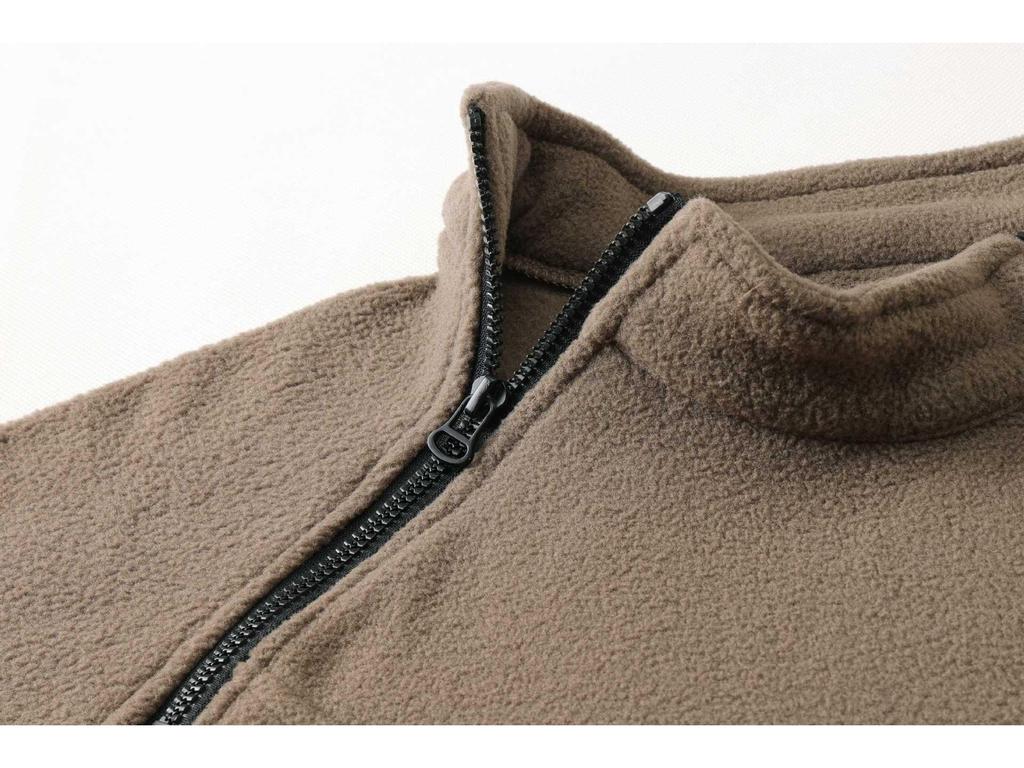 Men's Autumn/Winter Tactical Hoodie - Stand-up Collar, Warm, Loose, Breathable, Solid Color, Plus Velvet, Thickened