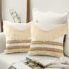 Pillow Case Decorative Pillow Covers 45x45cm with Textured Fringe Design for Elegant and Unique Home Decoration