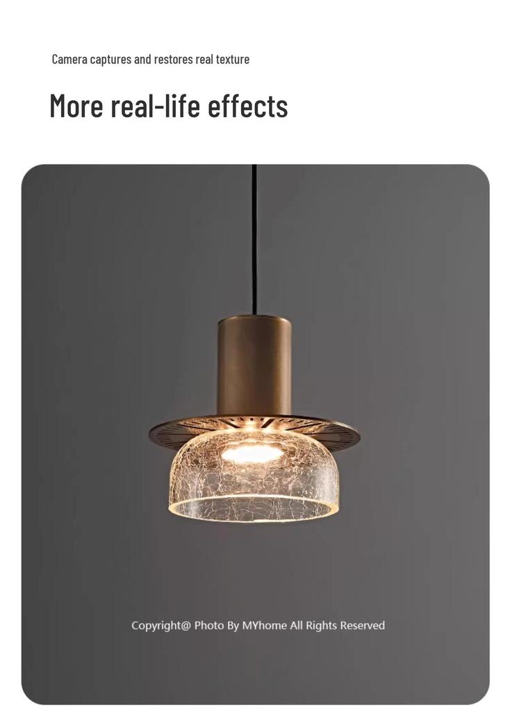 Retro Luxury Bedside Pendant Lamp - Designer Wall & Bar Counter Lighting
