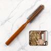 BEPAN 1/2pcs Wooden Roller Hairbrush Voluminous Roots Hair Round Styling Comb with Nylon Bristles for Blow Drying and Styling Curls