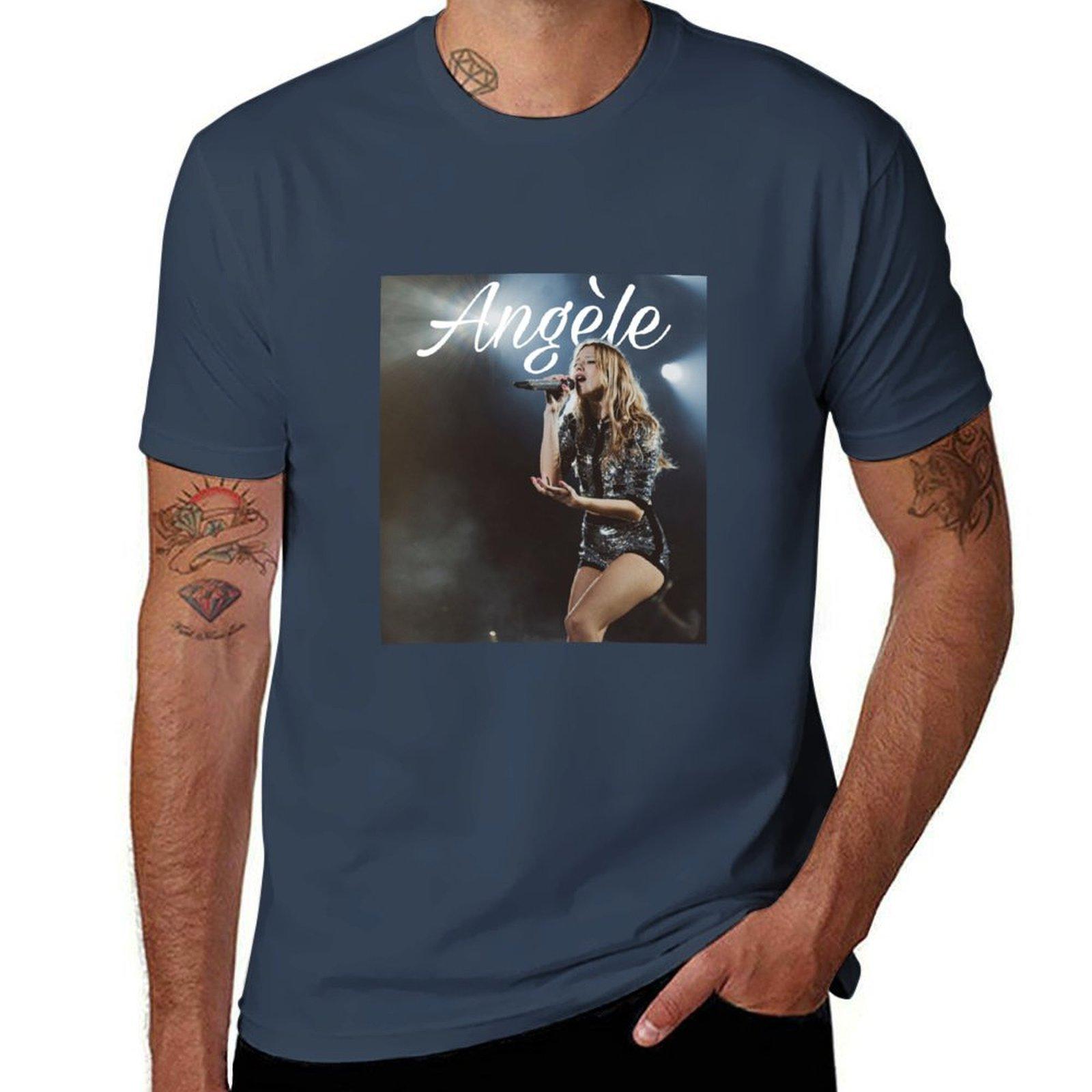Angle Tshirt Classic Crew Neck Cotton Tshirt S